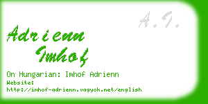 adrienn imhof business card